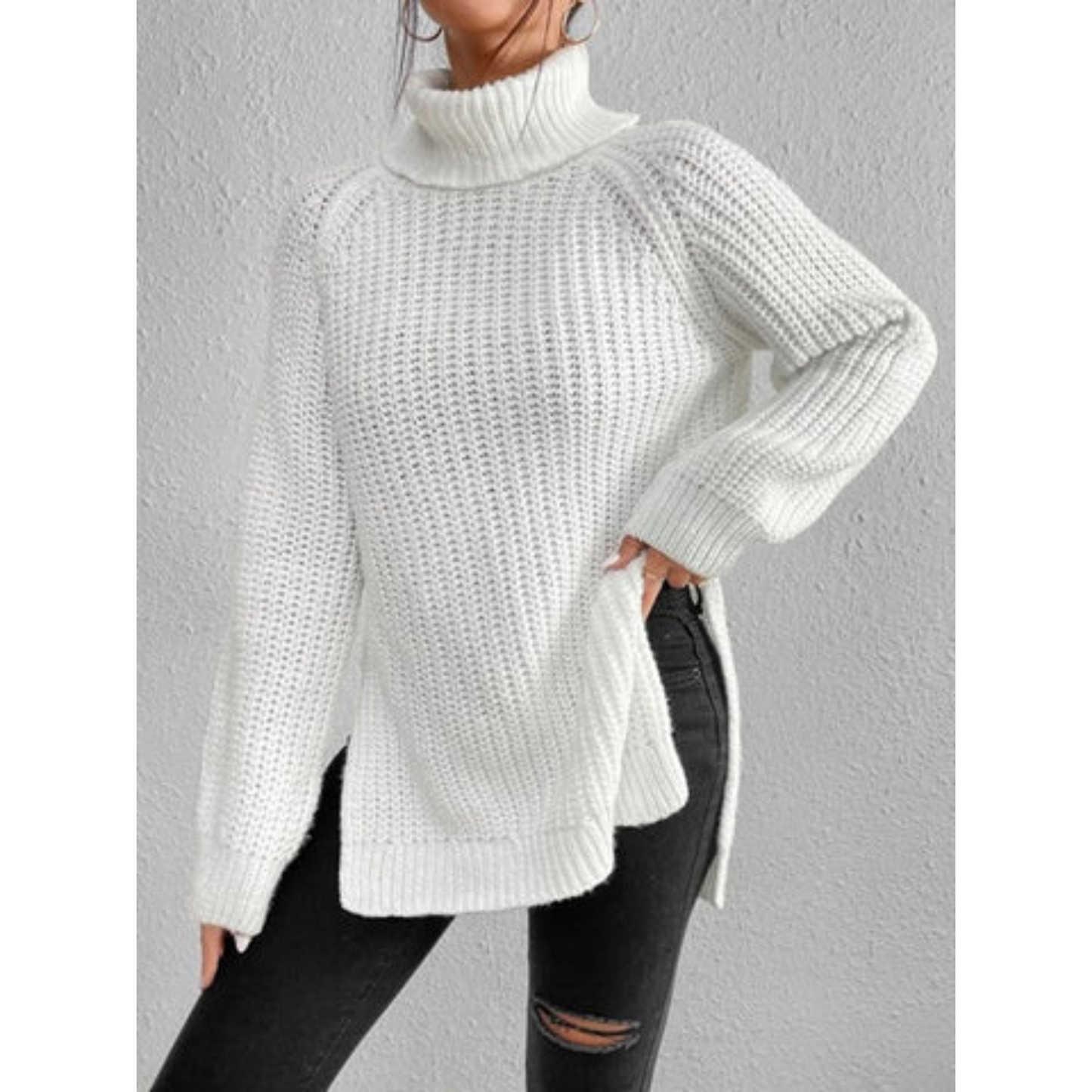 Ailith | Women’s Turtleneck Jumper | Knitted