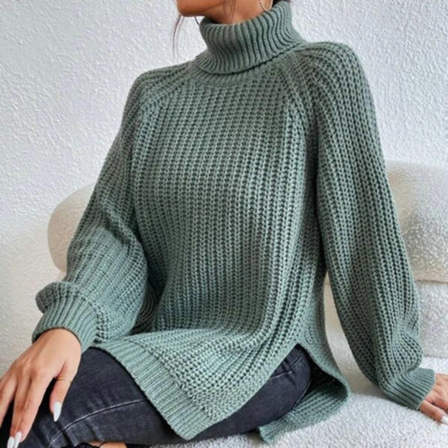 Ailith | Women’s Turtleneck Jumper | Knitted