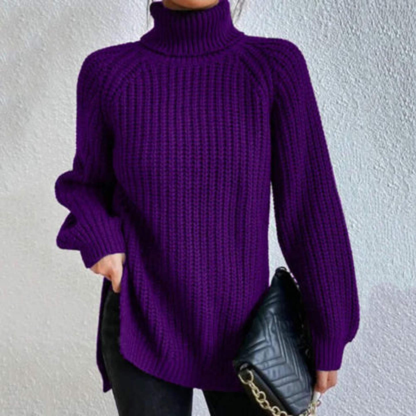 Ailith | Women’s Turtleneck Jumper | Knitted