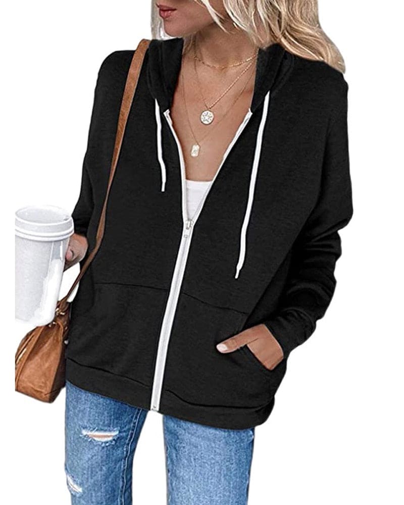 Annaline - Casual Zip Hoodie