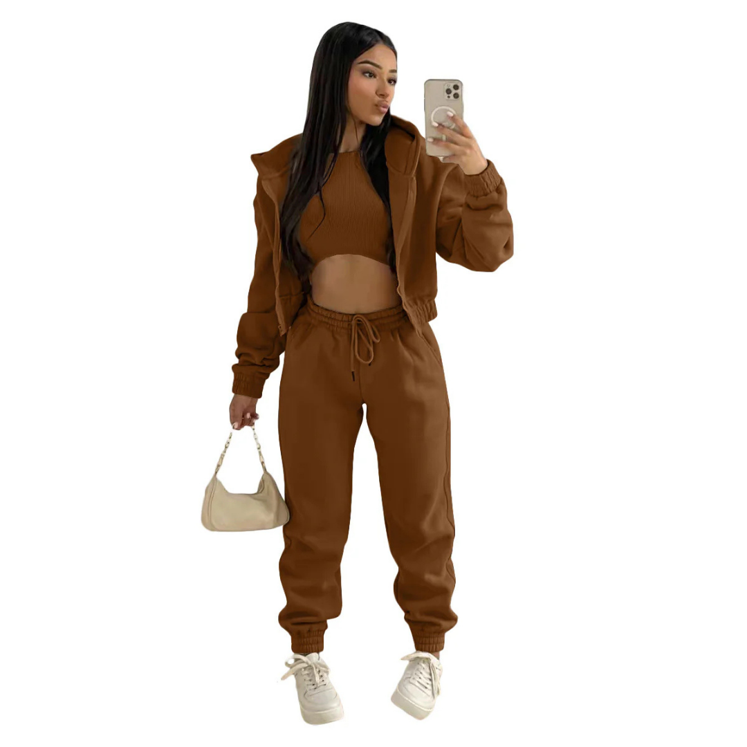 Portia | Women’s Tracksuit Set | Cropped Hoodie