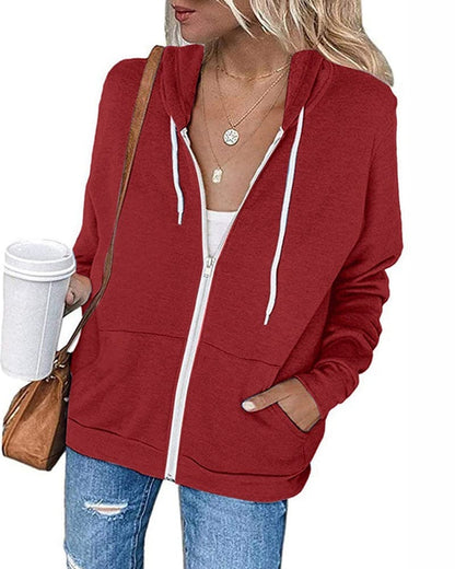 Annaline - Casual Zip Hoodie