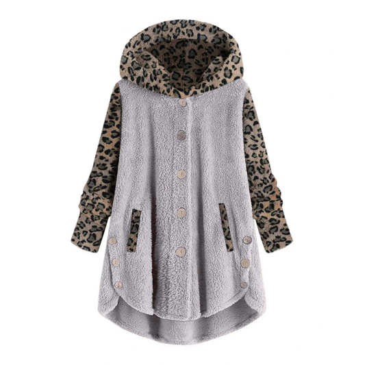 Jemma | Women’s Hooded Jacket | Leopard Print