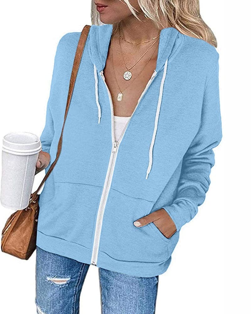 Annaline - Casual Zip Hoodie