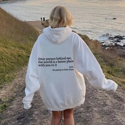 Agnes | Women’s Oversized Hoodie | Positive Graphic