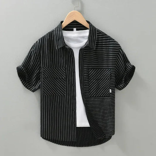 Aidan - Striped Shirt with Pockets